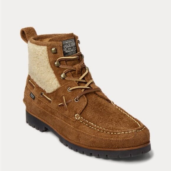 NWOT RALPH LAUREN Ranger Mid Suede Boot Size 14 - Picture 1 of 14